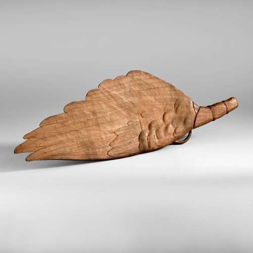 Japanese wood okimono of a rat signed Mori Hosei Meiji period