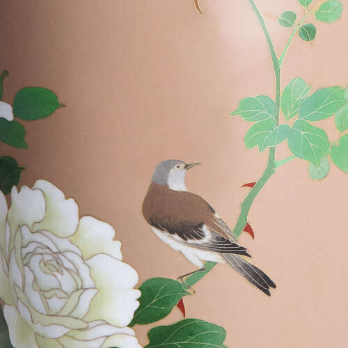 Japanese cloisonné enamel vase signed Andō Jūbei Taishō period