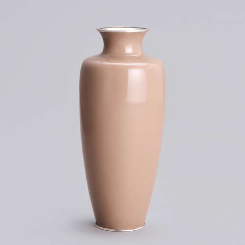 Japanese cloisonné enamel vase signed Andō Jūbei Taishō period