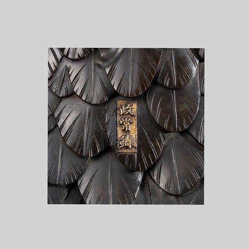Japanese bronze eagle signed Masatsune Meiji period