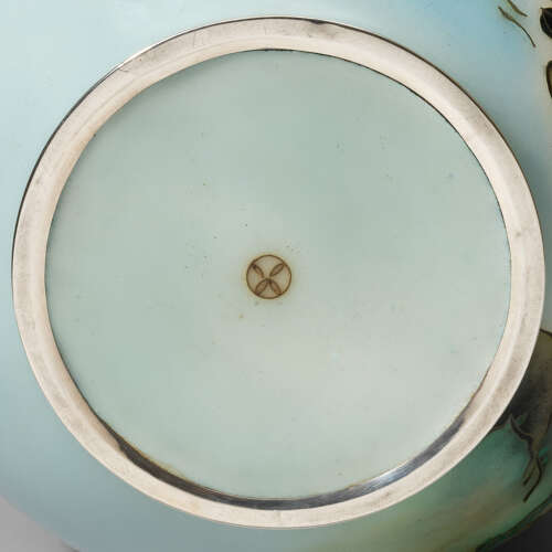 Japanese cloisonné enamel vase signed Andō Jūbei Shōwa period c.1940.